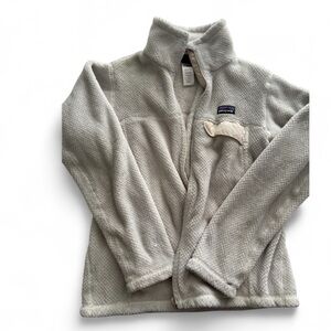 Patagonia Women’s  Zip-Up Sweater in Cream